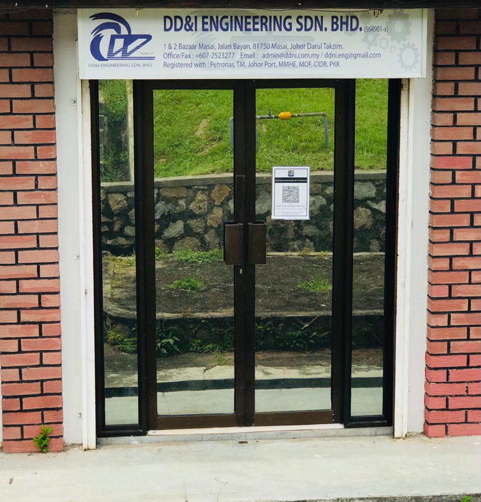 DD & I Engineering head office entrance with company signage